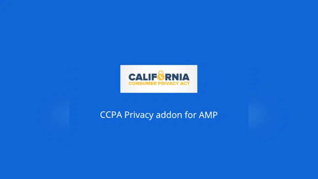 CCPA for AMP 1.0.1