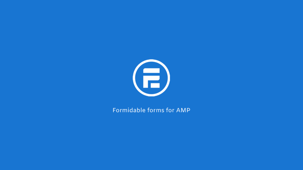 Formidable forms for AMP 1.0.9
