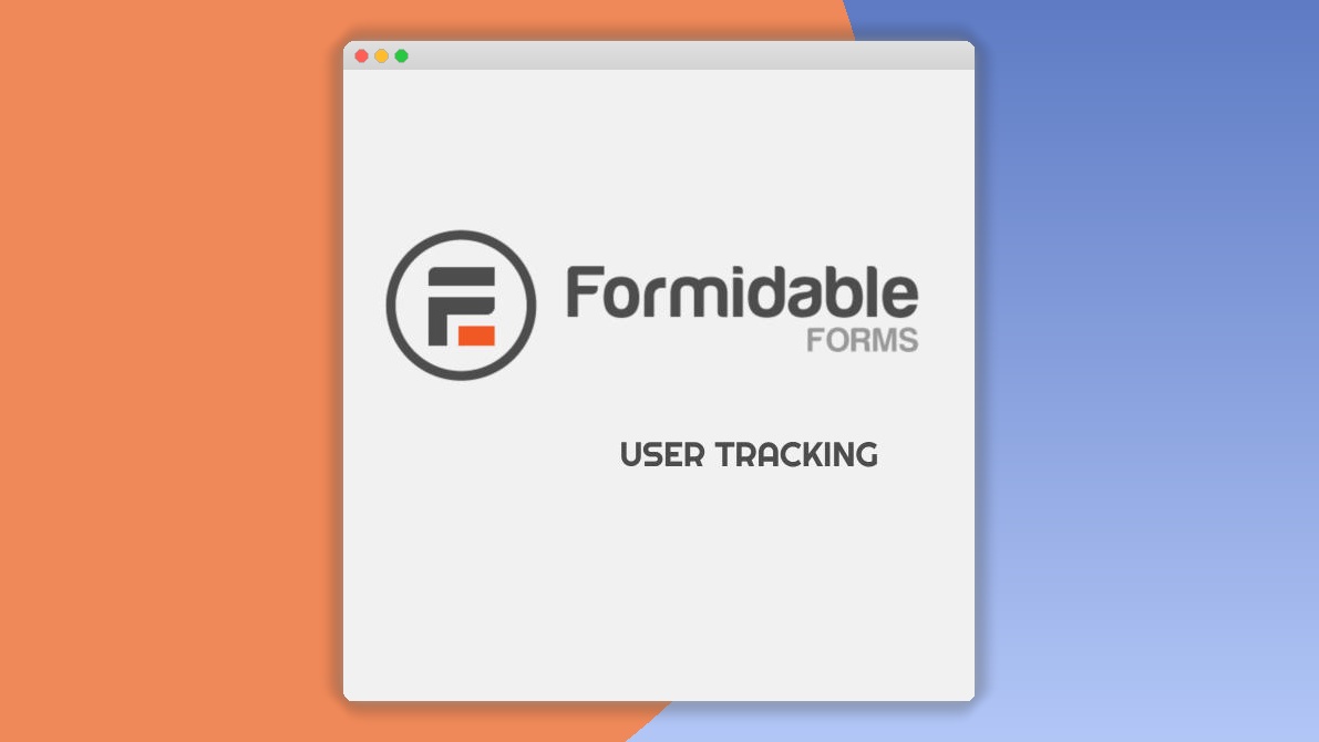 Formidable User Tracking 1.0