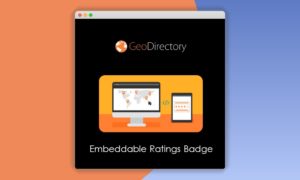 GeoDirectory Embeddable Ratings Badge