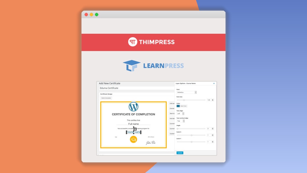 LearnPress Certificates Add-on 4.1.6