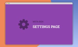 Meta Box Settings Page